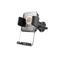 Тримач для мобiльного з БЗП BOROFONE BH209 Riley wireless fast charging car holder(air outlet) Черное Код: 423389-14