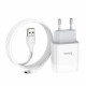 Мережевий зарядний пристрій HOCO C72A Glorious single port charger set(Type-C) White Код товара: 405219-14