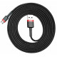 Кабель Baseus Cafule Cable USB For Micro 1.5A 2m Red+Black