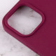 Чохол для смартфона Silicone Full Case AA Open Cam for Apple iPhone 16 Pro 35,Maroon Код: 439659-14