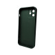 Чохол для смартфона AG Glass Matt Frame Color Logo for Apple iPhone 12 Cangling Green Код: 430109-14