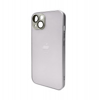 Чохол для смартфона AG Glass Matt Frame Color Logo for Apple iPhone 13 Titanium Grey Код: 443429-14