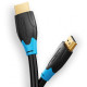 Кабель Vention Flat HDMI v2.0 Cable Плоский 2M Black (VAA-B02-L200) Код: 420539-14
