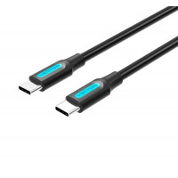 Кабель Vention USB 2.0 C Male to Male Cable 1M Черное PVC Type (COSBF) Код: 427029-14