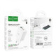 Мережевий зарядний пристрій HOCO C126A Pure power PD40W three-port(2C1A) charger set(Type-C to Type-C) White Код: 420469-14