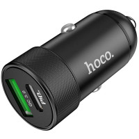 Автомобільний зарядний пристрій HOCO Z32B Speed up PD20W+QC3.0 car charger Black Код: 405229-14