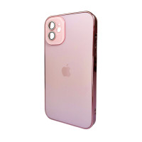 Чохол для смартфона AG Glass Sapphire Frame MagSafe Logo for Apple iPhone 12 Pink Код: 429029-14