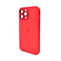 Чохол для смартфона AG Glass Matt Frame Color Logo for Apple iPhone 13 Pro Max Coke Red Код: 430149-14