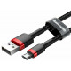 Кабель Baseus Cafule Cable USB For Micro 1.5A 2m Red+Black