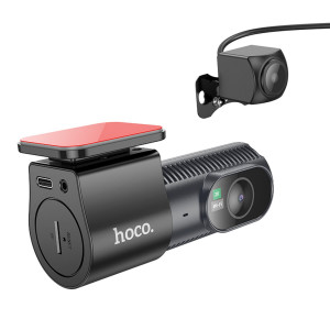 Відеореєстратор HOCO DV8 2K display hidden driving recorder(with rear camera) Black Код: 446699-14