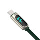 Кабель Baseus Display Fast Charging Data Cable USB to Type-C 66W 1m Green Код: 457089-14