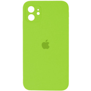 Чохол для смартфона Silicone Full Case AA Camera Protect for Apple iPhone 12 24,Shiny Green Код: 430809-14