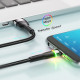 Кабель Essager Colorful LED USB Cable Fast Charging 2.4A USB-A to Micro 2m черный (EXCM-XCDA01) Код: 427149-14