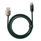 Кабель Baseus Display Fast Charging Data Cable USB to Type-C 66W 1m Green Код: 457089-14