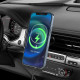 Тримач для мобiльного з БЗП HOCO CA90 Powerful magnetic wireless charging car holder Черное Код: 410039-14