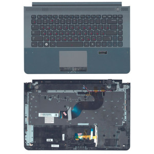 Клавиатура для ноутбука Samsung (RC420) Черное, (Gray TopCase), RU