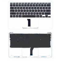 Клавіатура для ноутбука Apple MacBook Air 2013+ (A1465) Black, (Silver TopCase), RU (горизонтальний ентер)