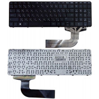 Клавиатура для ноутбука HP Pavilion (17-F, 15-P) Black, (Black Frame) RU