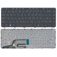 Клавиатура для HP ProBook (430 G3, 440 G3, 430 G4, 440 G4, 445 G3) Black, (Black Frame), RU