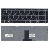 Кдавіатура для ноутбука Lenovo IdeaPad (B5400, M5400) Black, (Silver Frame), RU