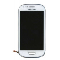 Матрица с тачскрином (модуль) для Samsung Galaxy S3 mini GT-I8190 белый с рамкой