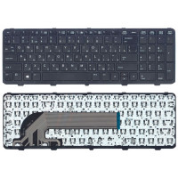 Клавіатура для HP ProBook (450 G0, 450 G1, 450 G2, 455 G1, 455 G2, 470 G0, 470 G1, 470 G2) Black, (Black Frame), RU