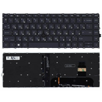 Клавиатура для ноутбука HP Elitebook (745 G7) Black с указателем (Point Stick), с подсветкой (Light), (Black Frame) RU