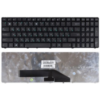 Кдавіатура для ноутбука Asus (K50, K60, K70) Black, (Black Frame) RU