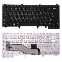 Клавиатура для ноутбука Dell Latitude E5420, E6220, E6320, E6420, E6430 Black, RU/EN