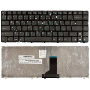 Клавиатура для ноутбука Asus (UL30, K42, K43, X42) Black, (Black Frame) RU