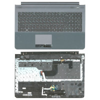 Клавіатура для ноутбука Samsung (RC520) Black, (Gray TopCase), RU