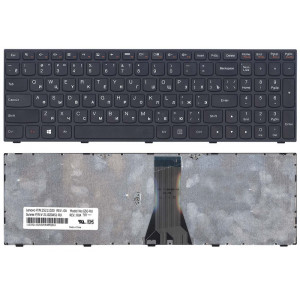 Кдавіатура для ноутбука Lenovo IdeaPad G50-30, G50-45, G50-70, Z50-75, G50-70A, Z50-70, Z50-75, B50, B50-30, B50-45, B50-70, 500-15 Black, Black Frame RU