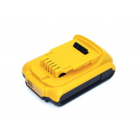 Аккумулятор для шуруповерта DeWalt DCB180 DCD740 1.5Ah 18V желтый Li-Ion
