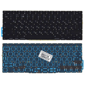 Клавіатура для ноутбука Apple MacBook (A1708), Black, (No Frame), RU (великий ентер)