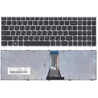 Кдавіатура для ноутбука Lenovo IdeaPad (G50-70, G50-30), Black, (Gray Frame) RU