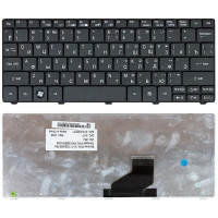 Кдавіатура для ноутбука Acer Aspire One 521, 522, 532, 532H, 533, D255, D255E, D257, D260, D270, Happy, Happy2, eMachines 350, 355, em350, em355, Gateway LT21, LT27, LT28, Packard Bell NAV50, Dot S2, Dot SE, Dot SC, Dot SE3, PAV80, Black RU