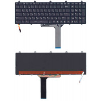 Клавиатура для ноутбука MSI (GE60, GE70, GT70) с подсветкой 7 цветов (Light) Black, (Black Frame) RU