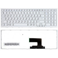 Клавиатура для ноутбука Sony Vaio (VPC-EH, VPCEH) White, (White Frame) RU