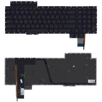 Клавиатура для ноутбука Asus ROG (G752) с подсветкой (Light), Black, (No Frame) RU