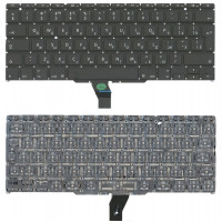Клавіатура для ноутбука Apple MacBook Air 2011+ A1370 (2010, 2011), A1465 (2012, 2013, 2014, 2015) з підсвічуванням (Light) Black, (No Frame), RU (вертикальний ентер)