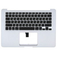 Клавиатура для ноутбука Apple MacBook Air (A1369) 2010+ Black, (Silver TopCase), RU (горизонтальный энтер)