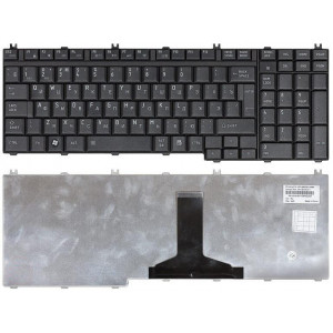 Клавиатура Toshiba Satellite (A500, A505, L350, L355, L500, L505, L550, F501, P200, P300, P500, P505, X200, Qosmio F50, G50, X300, X305, X500, X505) Черное, Mat, RU (вертикальный энтер)