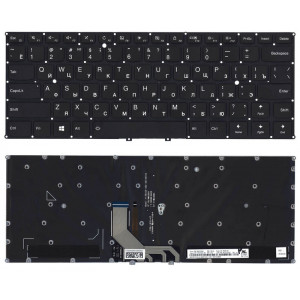 Клавіатура для ноутбука Lenovo (920-13IKB) Black з підсвічуванням (Light), (No Frame) RU