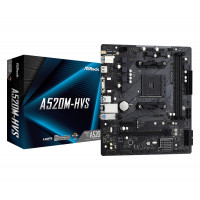 ASRock A520M-HVS (AM4/A520, 2*DDR4, PCIex16, D-Sub/HDMI, 4xSATAІІІ, M.2, GLan, 8ch, mATX)