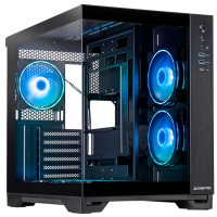 Корпус Chieftec VISIO GM-30B-TG-OP ATX, без БЖ, Черное