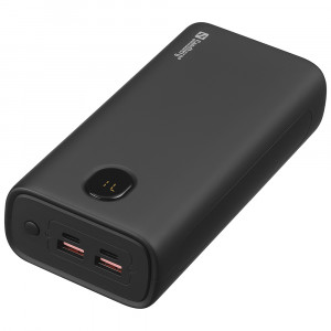 УМБ Sandberg PD 30000mAh 20W 1,7A QC3.0, UPS mode, 2хUSB, Type-C OUT, ліхтарик