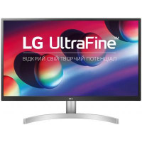 TFT 27" LG 27UL500-W, IPS, 2 x HDMI, DP, 4K, білий