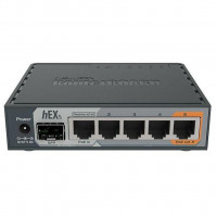 Маршрутизатор Mikrotik hEX S RB760IGS with Dual Core 880MHz MHz CPU, 256MB RAM, 5 Gigabit LAN ports,