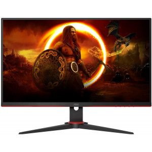 TFT 23.8" AOC 24G2SPAE/BK, IPS, 165Гц, 1 мс, VGA, HDMI, DP, колонки, чорний з червоним