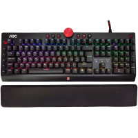 Клавіатура ігрова механічна AOC AGK700 Gaming RGB USB (Cherry Red Switch) підставка